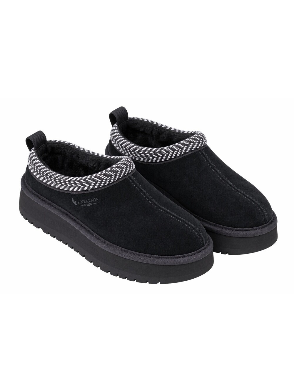 Koolaburra by UGG Women’s Size 7 Black Faux Fur Lined Slip-On Shoes